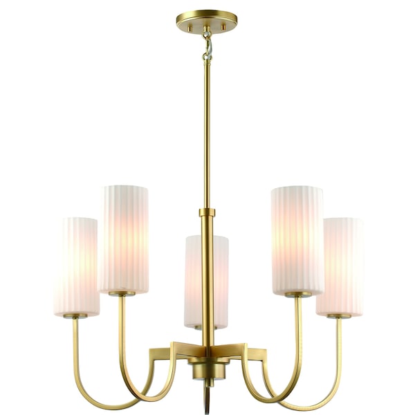 Maxim Lighting Town & Country 5-Light Chandelier 32005SWSBR - main
